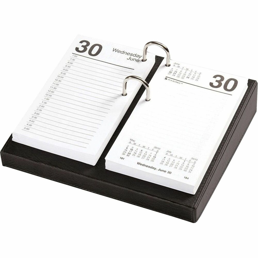 DACA1041 - Calendar Holder features two brass bolts to add a stylish, gold accent to your work space. Smooth, removable bolts keep your pages secure and make it simple to flip pages. The bottom is lined with soft velveteen to protect surfaces from scuffs and scratches. Calendar holder is designed for 3.5" x 6" calendar refills (not included).
