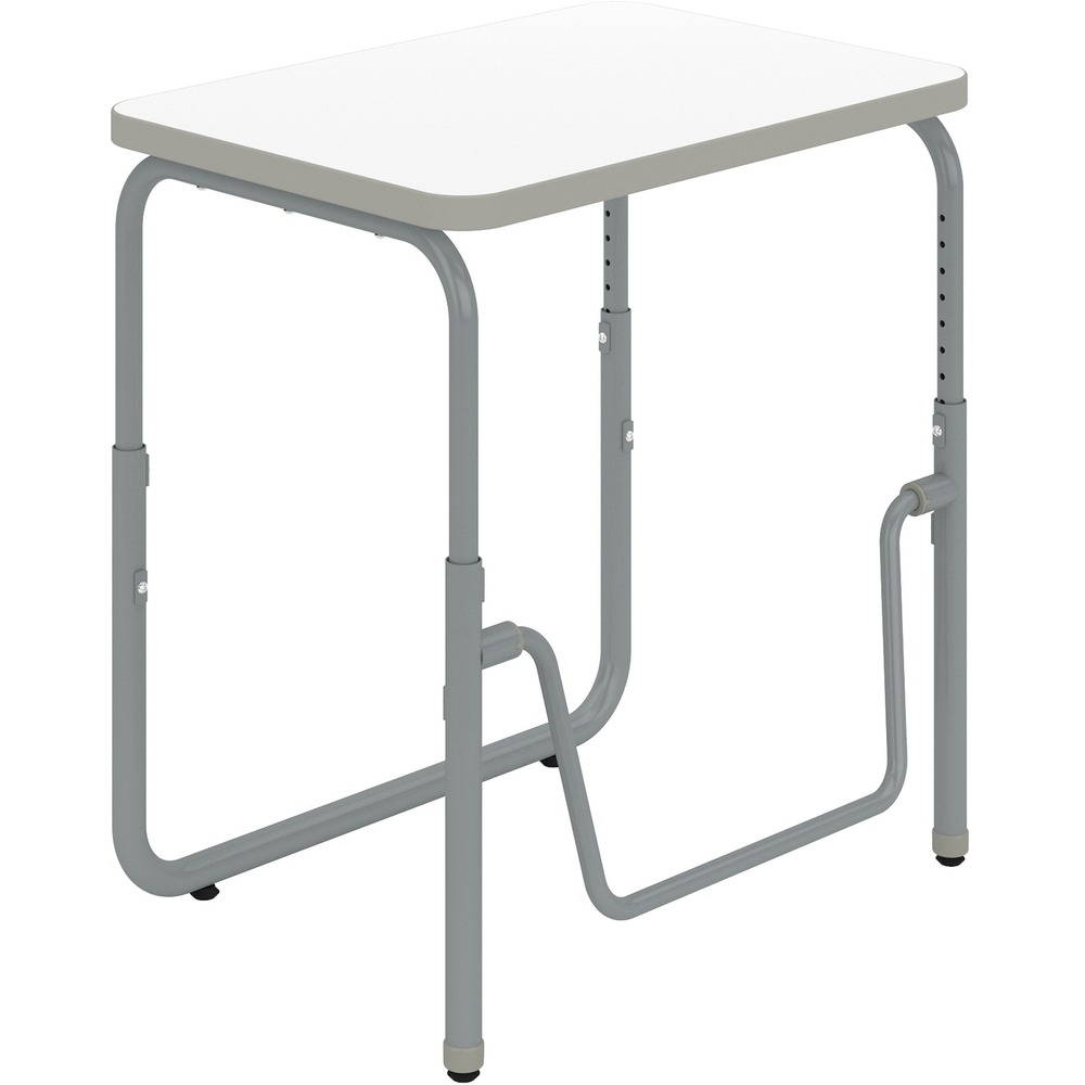 SAF1221DE - Keep students active while they learn with this versatile, sit-to-stand desk. Pendulum footrest allows students to redirect excess energy and continue to move, even as they sit - providing ergonomic support, increasing comfort and promoting cardiovascular health. AlphaBetter 2.0 Height-Adjustable Student Desk with Pendulum Bar is great for boosting productivity and focus. It also offers added benefit of optional casters for better mobility throughout the classroom. Height adjusts from 22" to 30". Desk accommodates students in kindergarten through 12th-grade - as well as adults - at seated height, and students in kindergarten through 4th-grade at standing height. Made with powder-coated steel frame and high-pressure, dry-erase laminate with 3mm edgebanding, it supports up to 200 lb.