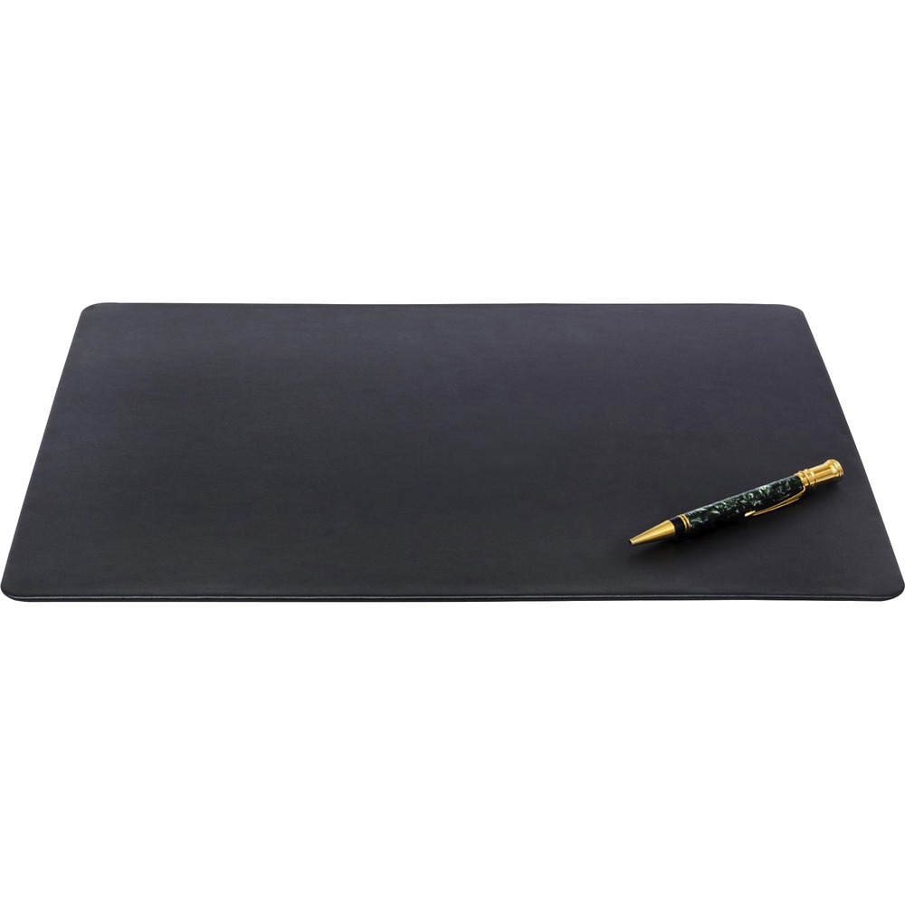 DACP1315 - Conference Pad features a thin, metal core for a low-profile appearance. The additional weight of the metal core prevents the pad from sliding around on the table. Wrapped-edge design provides a finished look and added durability. Faux-leather material provides a professional look in a cost-efficient design. Soft velveteen bottom protects surfaces from scuffs and scratches.