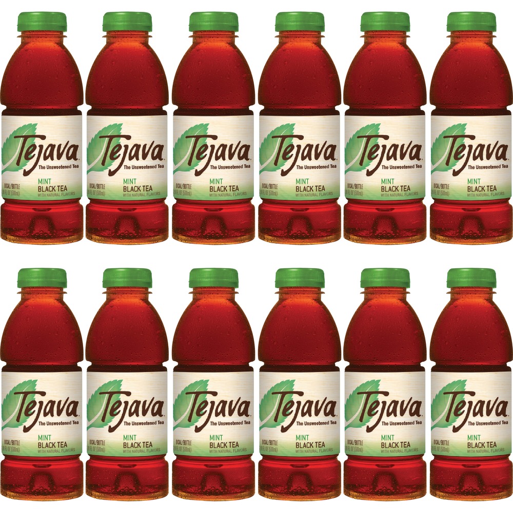 CWG40133PL - Tejava Mint Black Tea is made entirely from select tea leaves from the island of Java. Its full-bodied flavor is created using the special Java tea leaves and unique microbrewing methods. Ready-to-drink tea tastes great served hot or cold. Sugar-free recipe contains no hidden or genetically modified ingredients, just Java tea leaves and water. It is brewed with tea leaves sourced from Rainforest Alliance certified farms and is Non-GMO Project verified.