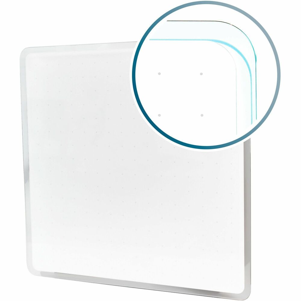 FLRFCVGM1414WG - Glass Dry-Erase Board combines style and functionality with high performance to help you work efficiently. The dotted grid design helps you accurately draw planning tables and charts. Plus, it works as a guide for neat, even writing of notes and lists. Magnetic backing allows you to attach additional documents and notices. High-specification, magnetic backing is designed for use with rare earth magnets (not included). Dry-erase board is perfect for use in the home or office. It is suitable for use with all nonmetallic, dry-erase pens and markers.