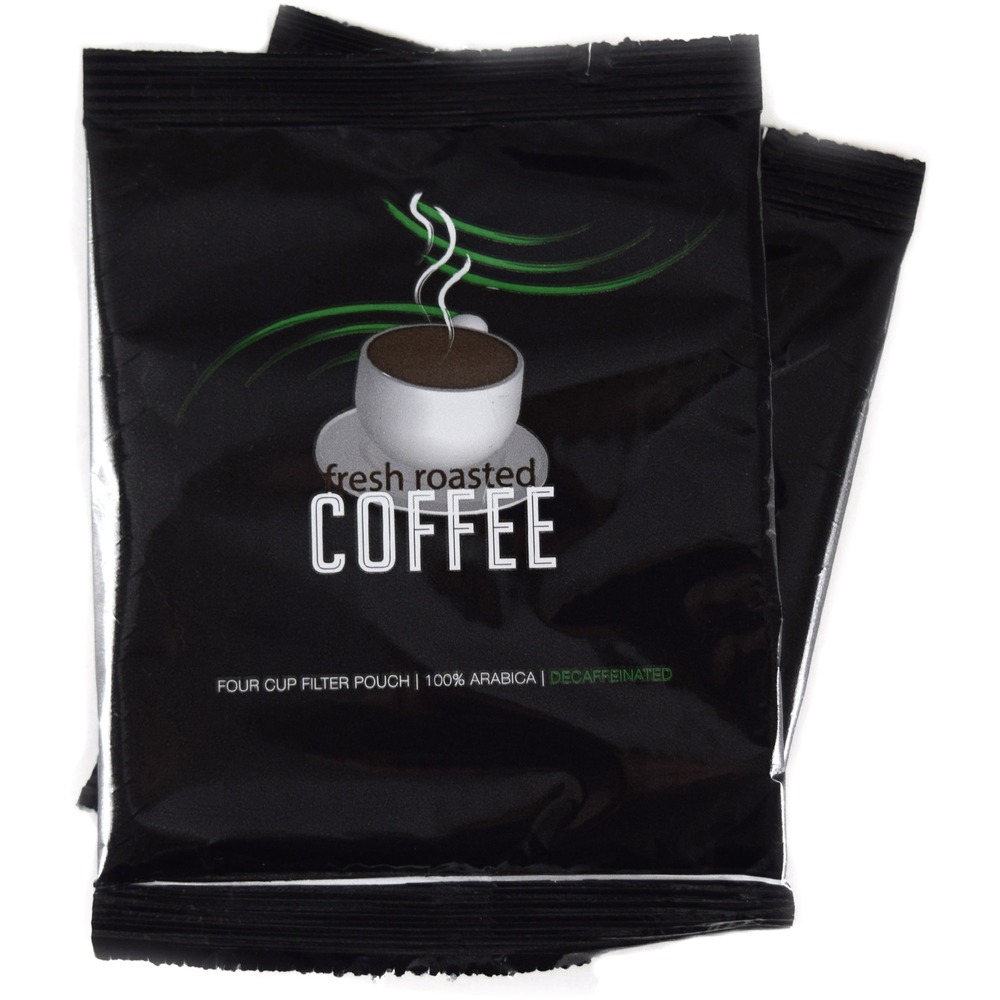 CFPCCFFR4D - Decaffeinated Coffee comes in a convenient filter pouch for fresh-tasting coffee without the messy cleanup. Easy-to-prepare coffee eliminates the need to grind or measure out your beans. Individually sealed packs ensure maximum freshness. Coffee pouch brews 4 cups of coffee.