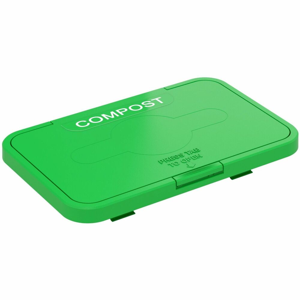 HLCLIDROCOP - Lid Attachment features a bright color to quickly signal the type of trash that belongs in the bin. Large, capitalized letters on top help prevent confusion. Push-button release allows easy access to the bin. Lid is designed for the HLS Commercial 16-Gallon Stainless Steel Rectangular Open Top Can, 18-Gallon Stainless Steel Rectangular Open Top Can and 21-Gallon Stainless Steel Rectangular Open Top Can.