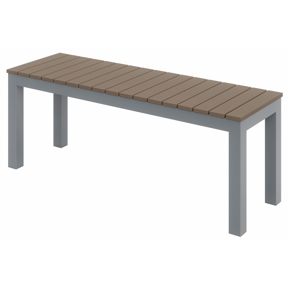 KFIBN5601SLMA - Eveleen Outdoor Bench creates a chic yet comfortable outdoor space. Durable aluminum and polywood slats are corrosion-resistant and fade-resistant to withstand the elements. Fully welded connections and powder-coated, square, aluminum tubing provide strong, stable support. Curved, synthetic polymer seat enhances comfort. PVC glides protect floors from damage.