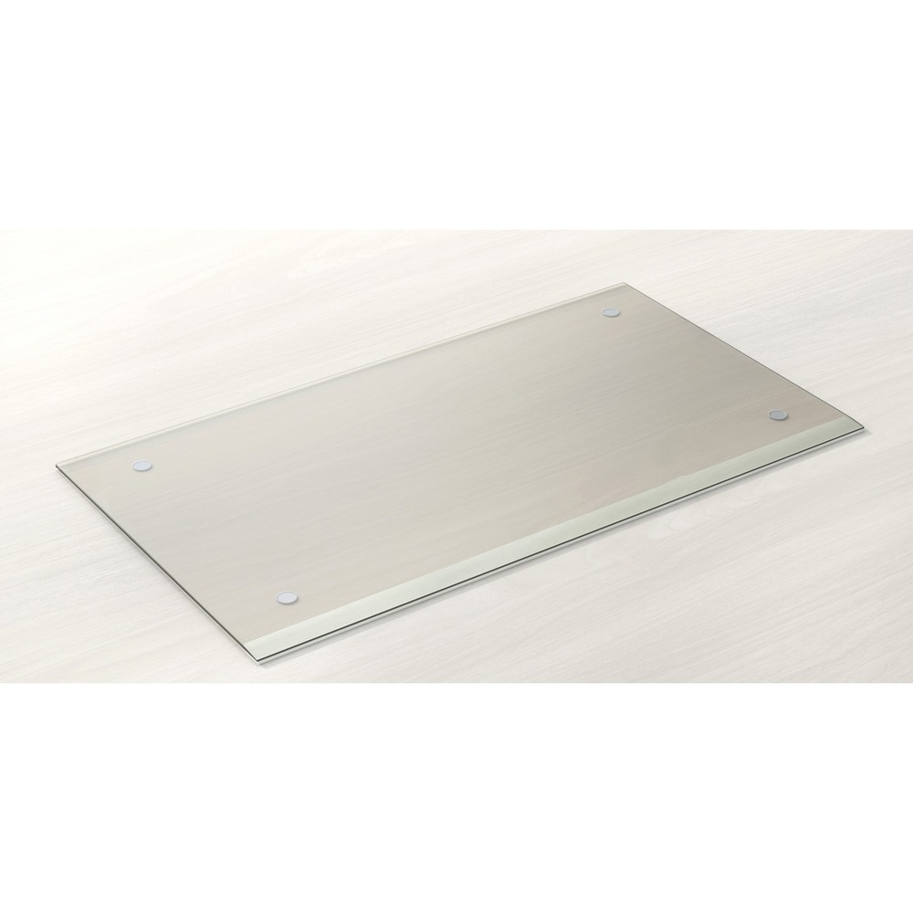 LLR39659 - Desk Pad features a smooth-gliding surface to reduce writing fatigue. Scratch-resistant, clear surface provides a perfect way to display important notes, reference materials, photos and more. Antistatic construction wipes down easily for quick cleanings. Nonslip, round feet made of rubber keep the pad securely positioned on your desktop to prevent frequent adjustments. Desk pad includes a 1-1/4" beveled edge, flat polish edges on the other sides and safety corner. More from the Manufacturer
