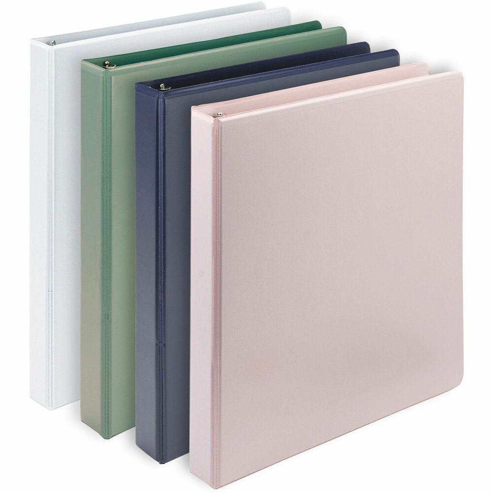SAMMP46939 - Eco-Conscious View Binder is made from plant-based materials, including a polypropylene cover derived from 25 percent Brazilian sugarcane and 100 percent recycled fiberboard. Brazilian sugarcane is chosen for its renewable nature and minimal impact on food crops while actively capturing CO2 from the atmosphere. Chic, soft-tone binder offers a stylish and fun way to stand out at school or the office. Clear overlay with nonglare finish allows complete customization - perfect for organization and presentations. Three-ring binder is archival-safe. It is made with PVC-free, nonstick polypropylene that will not transfer ink or lift copy from materials inserted into the cover or placed inside the D-ring binder. Colors include Riose, Indigo, Sage and White. More from the Manufacturer