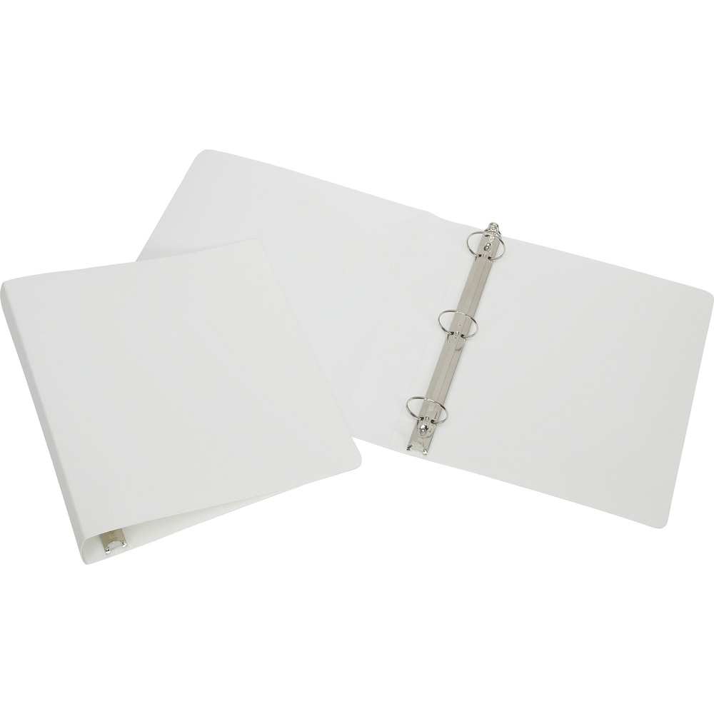 NSN4841744 - High-quality, three-ring binder offers a durable, lightweight design. Nickel-plated ring mechanism features double opening and closing boosters. Polyethylene material resists grease and scuff marks. Binder is made with 70 percent recycled material.