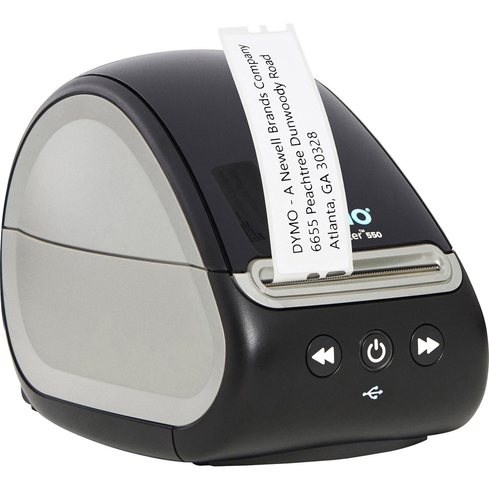 DYM2112552 - Label printing jobs come fast, accurate and hassle-free with the LabelWriter 550 Label Printer. With its unique Automatic Label Recognition, you always know which labels (by size, type and color) are loaded into the labelmaker at a glance. You'll also know how many labels are remaining so you'll never run out mid-job. Direct thermal printer replaces the need to buy costly ink or toner while the portable size helps it fit into any modern work space with ease. Print precise quantities instead of wrestling with sheet labels. Label printer prints up to 62 labels per minute. Dymo Connect for Desktop software lets you create more than 60 label types through USB connectivity with a Windows and Mac computer.