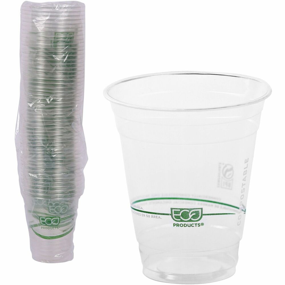 ECOEPCC12GSA - Showcase your commitment to green with renewable and compostable cold cups. Strong and durable, GreenStripe Cold Cups provide a renewable way for you to save resources without compromising performance. Cups are made from PLA, a plant-based plastic, so these cups are 100 percent renewable and ASTM compliant.