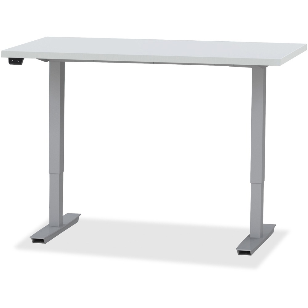 SAF5223060HSDSW - The ML-Series Height-Adjustable Table provides a cost-effective, sit-to-stand solution for comfort and health. Sleek, stylish and quiet table is perfectly flexible for any environments. Two-stage unit with a two-column base travels vertically 19.6" from 28" to 47.6" (including feet and worksurface). It adjusts 3/4" per second using a 110-volt drive system with 60Hz AC input and 120-volt DC motor. Drive system draws a maximum of 3 amps. Control switch is simple to use; press up or down. The 1-1/8" thick, rectangular worksurface with square corners is made with high-pressure laminate and 3mm PVC square. Heavy-duty, all-steel legs support an expandable/adjustable steel frame. Base comes in silver metallic, powder-coat paint. Table holds up to 220 lb. Table meets ADA and BIFMA performance standards as well as Intertek VOC+ Certification.
