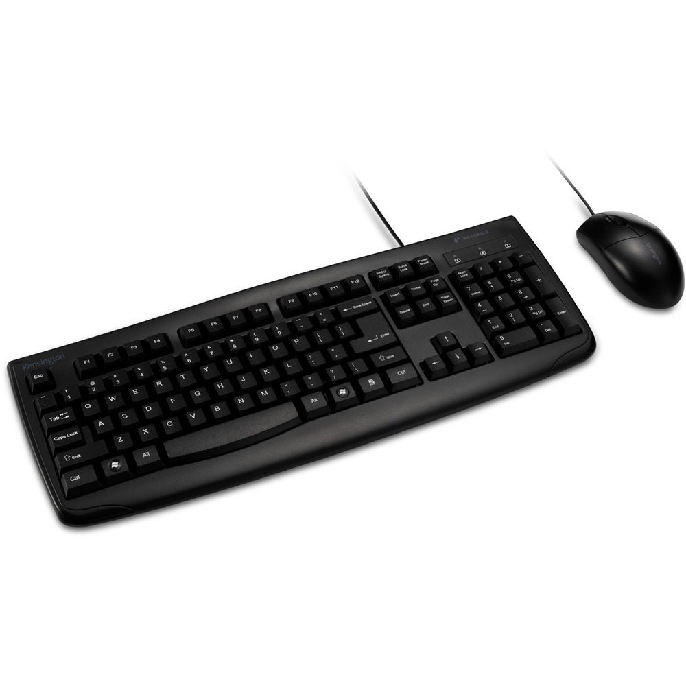 KMW70316 - With a waterproof, washable and rugged design, the Pro Fit Wired Washable Keyboard and Mouse Set can safely stand up to immersion or frequent use of spray cleaners. It helps you maintain a hygienic surface and clean up drips and spills without sacrificing performance. The IP67 mouse rating and IPx6 keyboard rating mean this set can easily stand up to frequent cleaning with water and solvents. Full-size, 104-key keyboard with six rows includes a numeric keypad. Laser-etched keys feature highly readable letters that won't wear off. Contoured construction and three-button scroll wheel setup for the mouse provide a comfortable experience for left-handed and right-handed users. High-definition, 1600 dpi optical sensor tracks the mouse's movements with smooth accuracy. Plug-and-play, wired, USB connection delivers reliable performance. Keyboard and mouse are ideal for home, office, education, hospital/medical environments or retail.