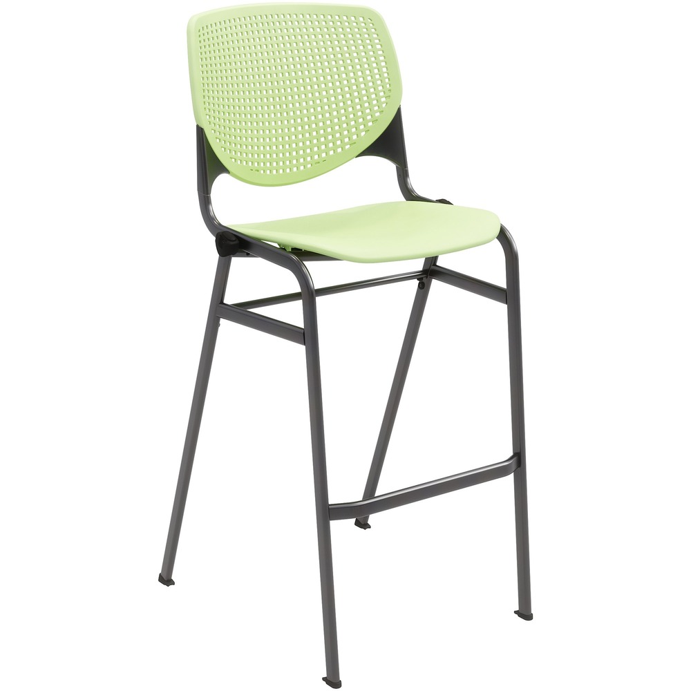 KFIBR2300BKP14 - This comfortable Barstool Chair is the perfect fit for break areas or collaborative spaces. Ergonomic, perforated back allows enhanced circulation while the radius conforms to your back for maximum comfort. Contoured, extra-wide seat pan and a 400 lb. weight capacity provide comfort and accommodate all sizes. Stackable design allows you to stack up to four chairs for space-saving storage.