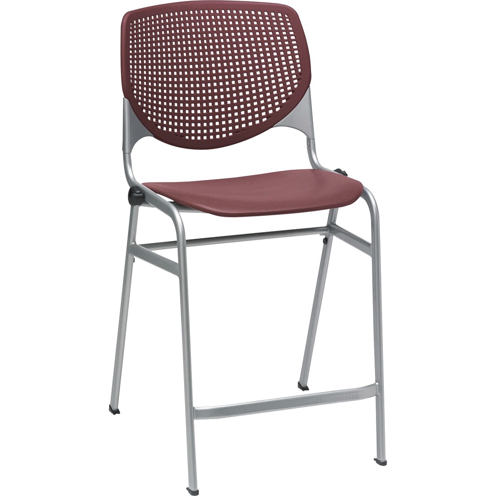 KFICT2300BKP07 - This comfortable Bar Stool is the perfect fit for break areas or collaborative spaces. Ergonomic, perforated back allows enhanced circulation while the radius conforms to your back for maximum comfort. Contoured, extra-wide seat pan and a 400 lb. weight capacity provide comfort and accommodate all sizes. Stackable design allows you to stack up to four chairs for space-saving storage.