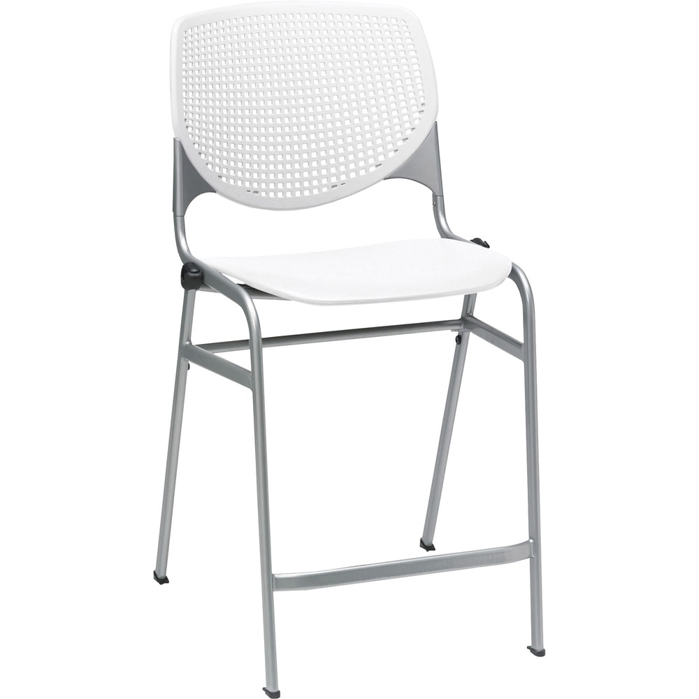 KFICT2300BKP08 - This comfortable Bar Stool is the perfect fit for break areas or collaborative spaces. Ergonomic, perforated back allows enhanced circulation while the radius conforms to your back for maximum comfort. Contoured, extra-wide seat pan and a 400 lb. weight capacity provide comfort and accommodate all sizes. Stackable design allows you to stack up to four chairs for space-saving storage.