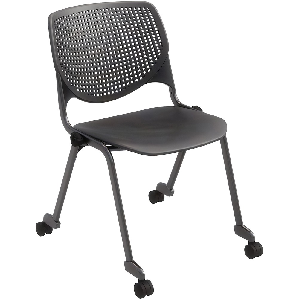 KFICS2300BKP10 - This comfortable Stacking Chair is the perfect fit for almost any application. Ergonomic, perforated back allows enhanced circulation while the radius conforms to your back for maximum comfort. Contoured, extra-wide seat pan and a 400 lb. weight capacity provide comfort and accommodate all sizes. 2" dual-wheel, hooded casters allow smooth mobility. Stackable design allows you to stack up to 15 chairs for space-saving storage. It is perfect for reception areas, conference rooms or any multi-use application.