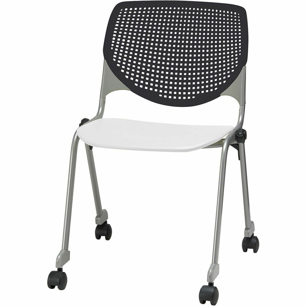 KFICS230BKB10S8 - This comfortable Stacking Chair is the perfect fit for almost any application. Ergonomic, perforated back allows enhanced circulation while the radius conforms to your back for maximum comfort. Contoured, extra-wide seat pan and a 400 lb. weight capacity provide comfort and accommodate all sizes. 2" dual-wheel, hooded casters allow smooth mobility. Stackable design allows you to stack up to 15 chairs for space-saving storage. It is perfect for reception areas, conference rooms or any multi-use application.