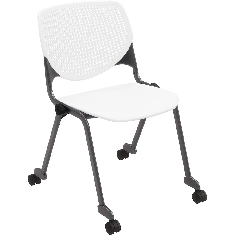 KFICS2300BKP08 - This comfortable Stacking Chair is the perfect fit for almost any application. Ergonomic, perforated back allows enhanced circulation while the radius conforms to your back for maximum comfort. Contoured, extra-wide seat pan and a 400 lb. weight capacity provide comfort and accommodate all sizes. 2" dual-wheel, hooded casters allow smooth mobility. Stackable design allows you to stack up to 15 chairs for space-saving storage. It is perfect for reception areas, conference rooms or any multi-use application.
