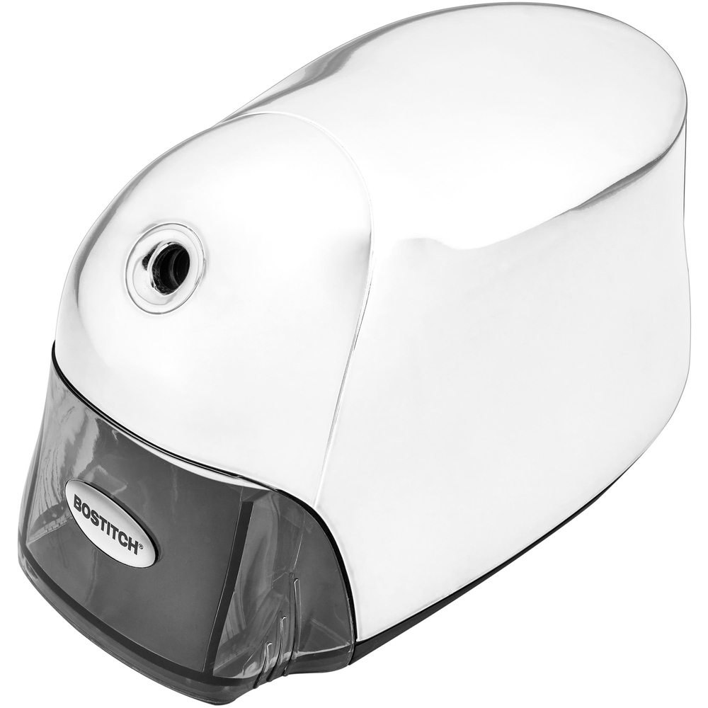 BOSEPS8CHROME - Keep your office, home office and any work space looking stylish and trendy with the sleek and modern, QuietSharp Executive Pencil Sharpener in metallic gold. Sit back and let the automatic Tip Saver Technology form the perfect tip, extending your pencil life while it also prevents oversharpening.