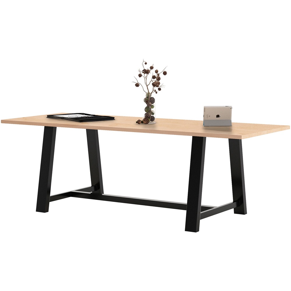 KFI819832022520 - Conference Table features saw horse, steel legs to give you an industrial vintage look. Cross-beams provide a distinct style and unmatched durability. High-pressure laminate for long-lasting durability. It's resistant to stains and spills for easy cleanings. Tables are perfect for meetings, collaborative areas, cafeterias or any touchdown area.