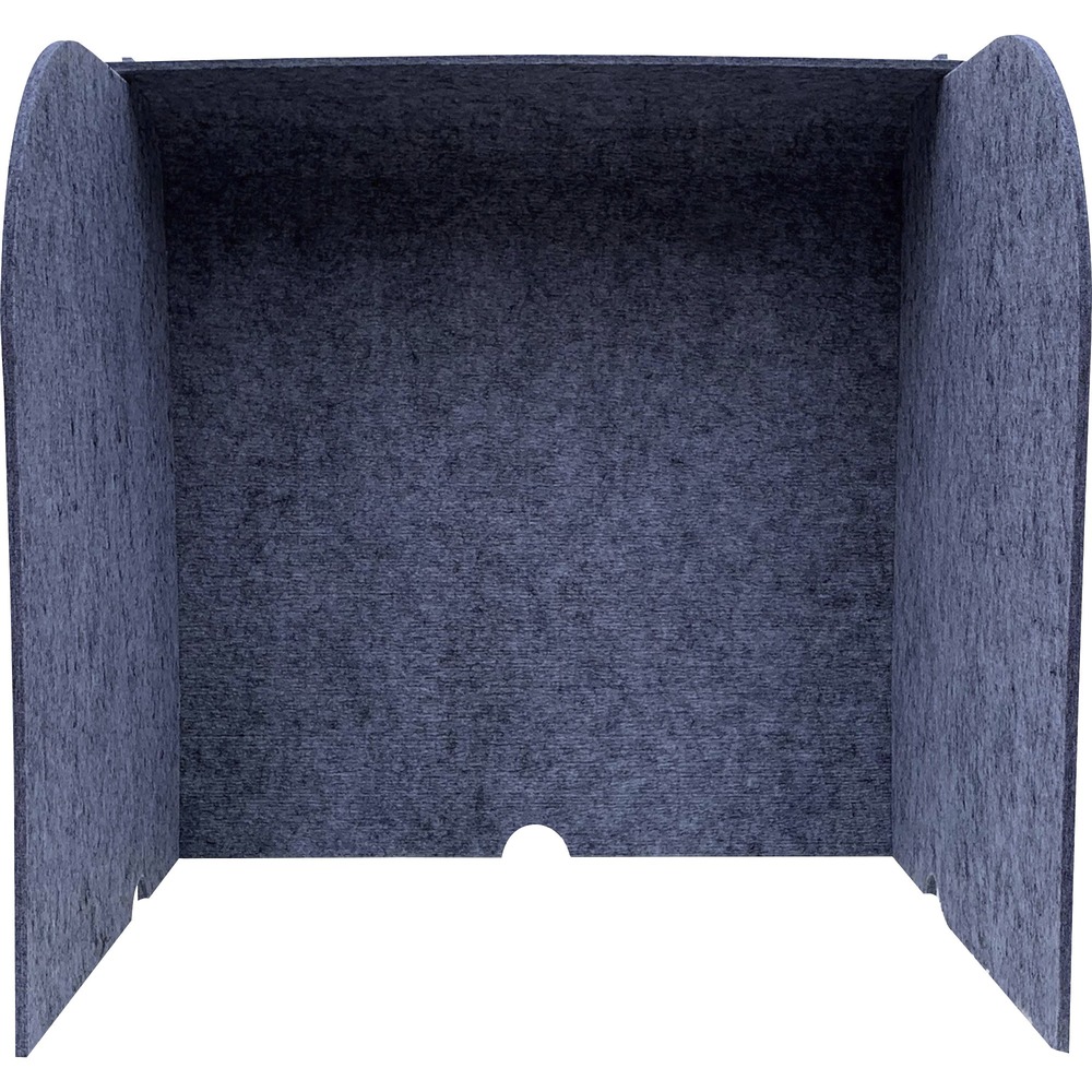 GHEADS2424SIL - Keep out unwanted noise so you can focus with this Acoustic Desktop Surround. Made from recycled plastic bottles, the PET felt creates privacy from visual distractions while also absorbing distracting sounds. Wraparound style helps conceal computer screens. Bottom cutouts neatly reduce cable clutter. It is perfect for use in classrooms, home offices, shared office spaces or libraries as a portable study carrel. It is lightweight and easy to move. Privacy screen doubles as a sneeze guard for protection against airborne viruses. PET felt is cleanable with bleach and other disinfectants.