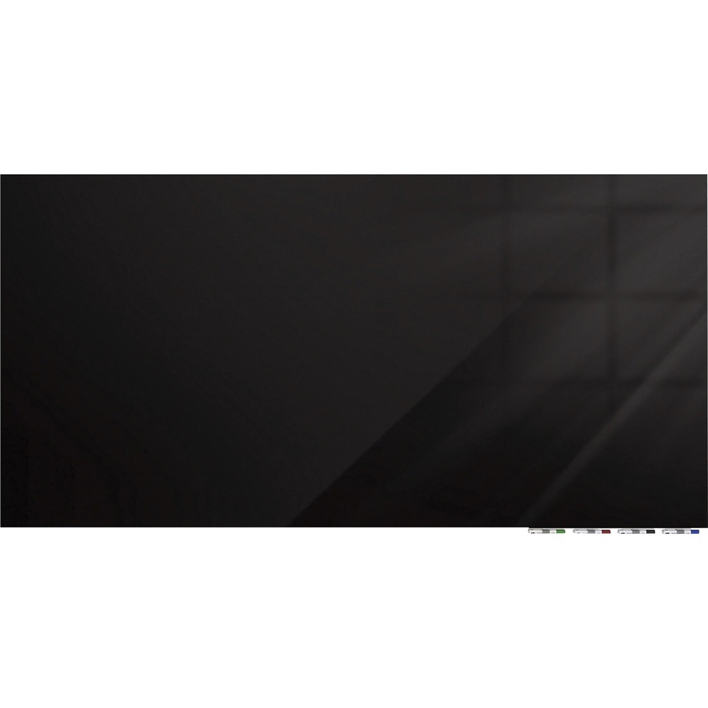 GHEARIASM34BK - Aria Low-Profile Glass Whiteboard achieves the look of weightless, floating glass. No visible hanging hardware or stand-offs allow the beauty of the frameless glass to complement any decor, creating an unobstructed writing surface. Heavy-duty hanging system promotes security and confidence in the installation. Hang your board horizontally on a variety of surfaces such as drywall, concrete or brick. Premium, 1/4" thick tempered glass floats just 1/2" from the wall without bowing, straining or moving. Use it as a single board for personal offices and conferences rooms or to create a glass whiteboard wall by lining up multiple glassboards in a row. Lower, steel support bar doubles as storage for your magnetic markers, keeping the writing surface free from clutter. It comes with four markers and an eraser.