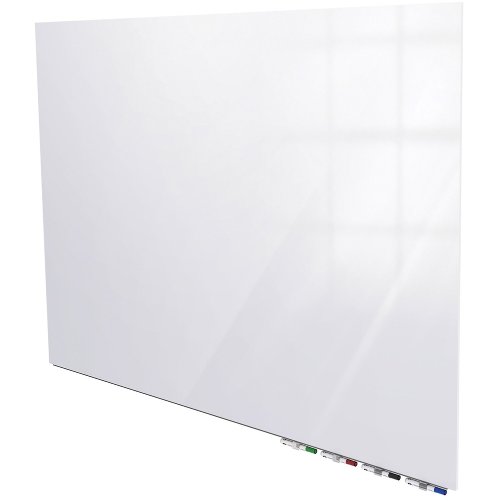 GHEARIASM36WH - Aria Low-Profile Glass Whiteboard achieves the look of weightless, floating glass. No visible hanging hardware or stand-offs allow the beauty of the frameless glass to complement any decor, creating an unobstructed writing surface. Heavy-duty hanging system promotes security and confidence in the installation. Hang your board horizontally on a variety of surfaces such as drywall, concrete or brick. Premium, 1/4" thick tempered glass floats just 1/2" from the wall without bowing, straining or moving. Use it as a single board for personal offices and conferences rooms or to create a glass whiteboard wall by lining up multiple glassboards in a row. Lower, steel support bar doubles as storage for your magnetic markers, keeping the writing surface free from clutter. It comes with four markers and an eraser.
