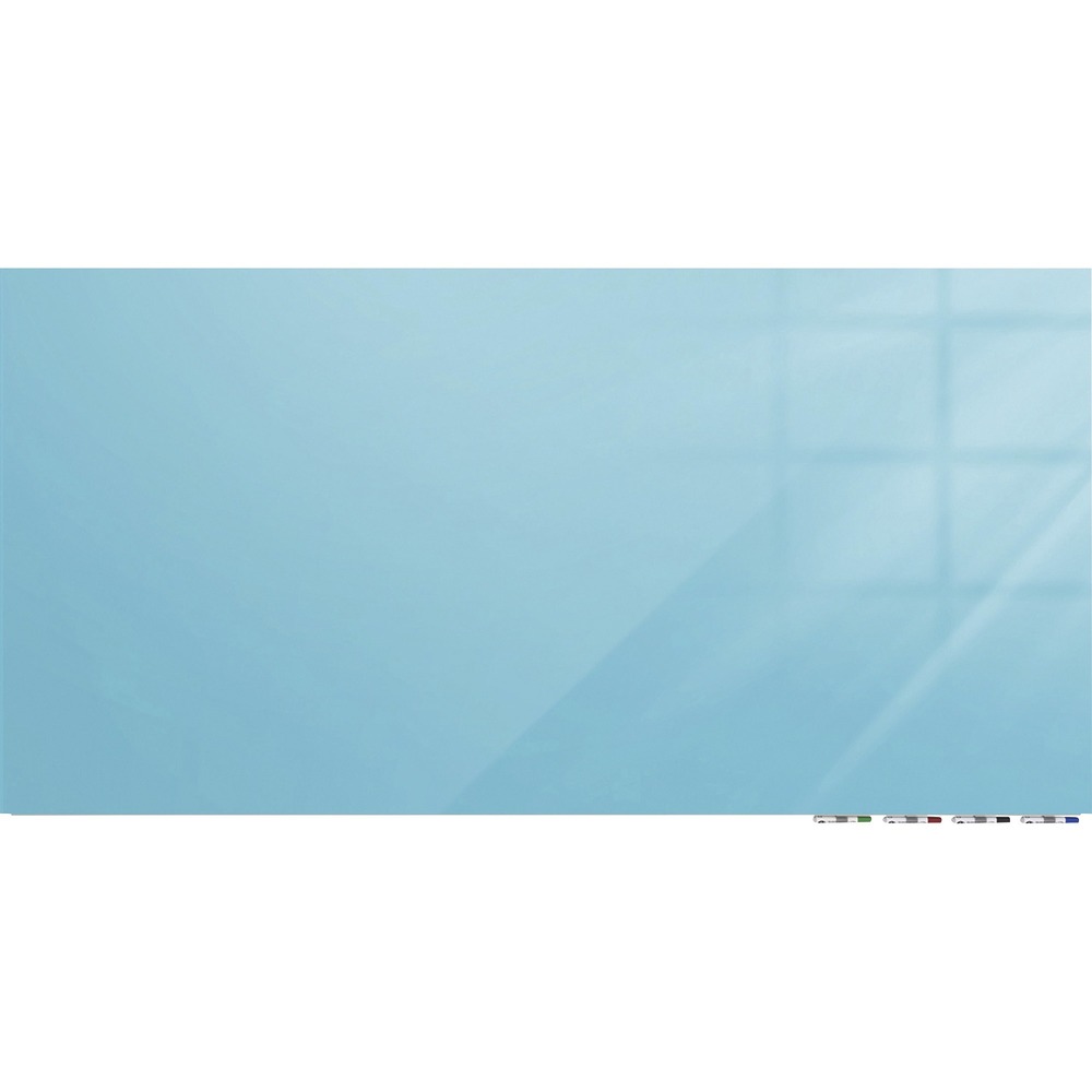 GHEARIASM48BE - Aria Low-Profile Glass Whiteboard achieves the look of weightless, floating glass. No visible hanging hardware or stand-offs allow the beauty of the frameless glass to complement any decor, creating an unobstructed writing surface. Heavy-duty hanging system promotes security and confidence in the installation. Hang your board horizontally on a variety of surfaces such as drywall, concrete or brick. Premium, 1/4" thick tempered glass floats just 1/2" from the wall without bowing, straining or moving. Use it as a single board for personal offices and conferences rooms or to create a glass whiteboard wall by lining up multiple glassboards in a row. Lower, steel support bar doubles as storage for your magnetic markers, keeping the writing surface free from clutter. It comes with four markers and an eraser.