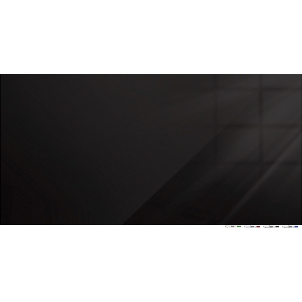 GHEARIASM48BK - Aria Low-Profile Glass Whiteboard achieves the look of weightless, floating glass. No visible hanging hardware or stand-offs allow the beauty of the frameless glass to complement any decor, creating an unobstructed writing surface. Heavy-duty hanging system promotes security and confidence in the installation. Hang your board horizontally on a variety of surfaces such as drywall, concrete or brick. Premium, 1/4" thick tempered glass floats just 1/2" from the wall without bowing, straining or moving. Use it as a single board for personal offices and conferences rooms or to create a glass whiteboard wall by lining up multiple glassboards in a row. Lower, steel support bar doubles as storage for your magnetic markers, keeping the writing surface free from clutter. It comes with four markers and an eraser.