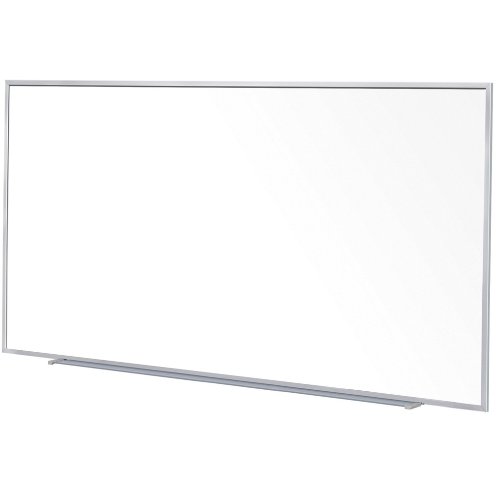 GHEM1P5104 - With lasting performance and durability, this Porcelain Projection Whiteboard is designed for everyday use with a surface that will resist scratching, denting or staining. This 5' high porcelain surface has the perfect aspect ratio to use with a projector. SmartPak tray keeps items within reach for easy access.