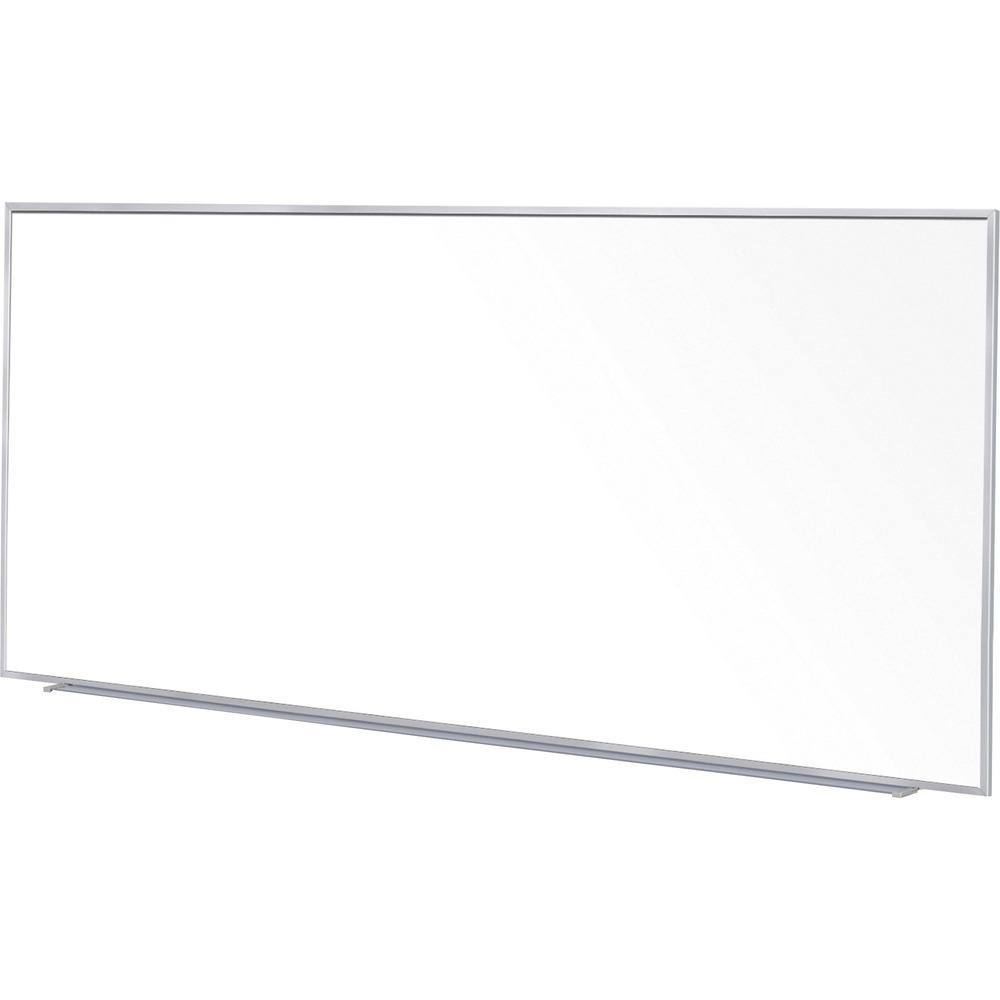 GHEM1P5124 - With lasting performance and durability, this Porcelain Projection Whiteboard is designed for everyday use with a surface that will resist scratching, denting or staining. This 5' high porcelain surface has the perfect aspect ratio to use with a projector. SmartPak tray keeps items within reach for easy access.