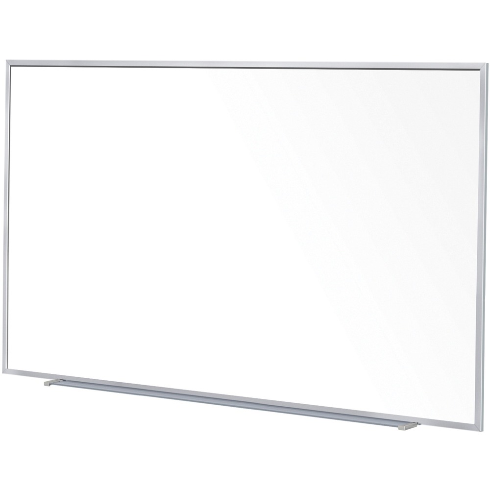 GHEM1P584 - With lasting performance and durability, this Porcelain Projection Whiteboard is designed for everyday use with a surface that will resist scratching, denting or staining. This 5' high porcelain surface has the perfect aspect ratio to use with a projector. SmartPak tray keeps items within reach for easy access.