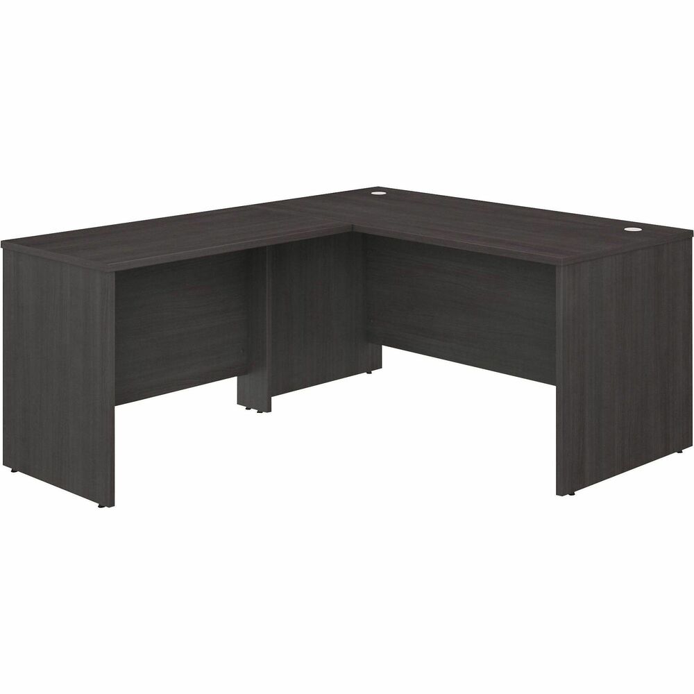 BSHSTC050SG - This L-shaped Desk belongs to the Studio C Collection with a wide variety of work-space solutions that are built to endure years of use. Contemporary style offers proven quality and a fresh finish. Studio C is perfect for a private, home or executive office with options for expansion into multi-person work areas. It includes a desk (60" x 30"), return (42" x 24") and plenty of space to add pedestals and hutches (not included). With a 200 lb. capacity, it can also support multiple monitors and other materials. Return attaches to either side for a right-handed or left-handed configuration. The L-shaped desk is finished on all sides to look great facing any direction. Thermally fused, Storm Gray laminate surfaces are scratch-resistant and stain-resistant. Clean lines and extended modesty panels provide a professional feel. Desktops include built-in, wire-management grommets to maintain a neat work area.