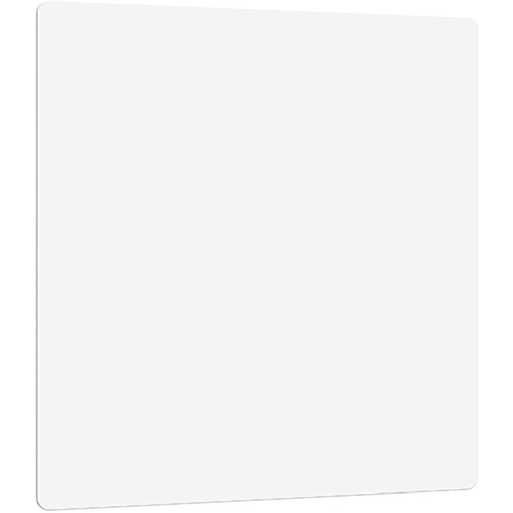 LLR18324 - Do-it-Yourself Frameless Dry-erase Magnetic Glass Board is part of a customizable board system that lets you mix and match your board surfaces to suit your needs. Four brackets on the back let you hook it into the channels of the Do-it-Yourself Board Aluminum Frame (not included) that you mount to your wall with screws. The frame stays on the wall, but lets you replace a cork and/or felt panel with this 4mm thick glass board you can easily write notes and messages or even attach them to the board with magnets (not included). More from the Manufacturer