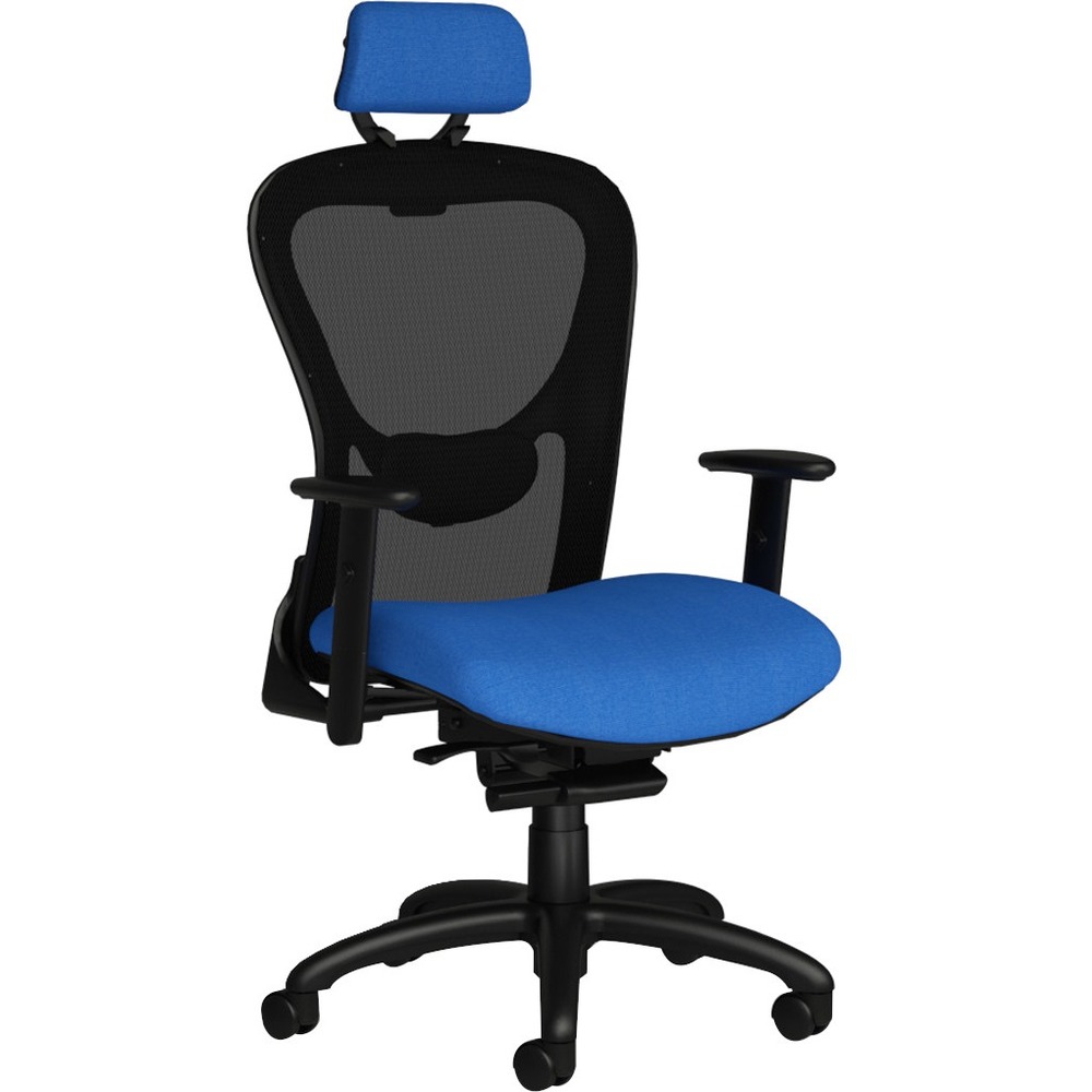 NTF1580Y2A8B1CD - Ergonomic, sleek design of the Strata High Back Task Chair makes it a great choice for managerial and executive applications. Adjustable lumbar support provides comfortable, all-day seating. Sliver arms adjust in both depth and height. Sculpted back with breathable mesh, molded foam seat in fabric and heavy-duty, synchro-tilt control make Strata the perfect chair for superior, long-term comfort. Synchro-tilt control features a smooth and comfortable, 2:1 back-to-seat ratio. Four-position, multi-locking back offers built-in safety return. Other functions include 360-degree swivel, slide knob-tension adjustment and pneumatic seat-height adjustment from 17" to 21-1/2". Headrest provides optimal comfort and support. Sleek lines with rounded corners give a contemporary look to a classic silhouette, making Strata inherently versatile and effortless. Weight capacity is 300 lb.