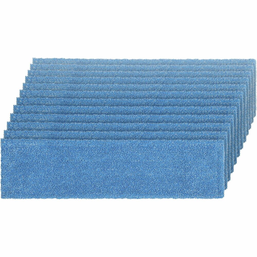 RCP2132427CT - Adaptable Flat Mop Pad helps improve cleaning efficacy and connects to the Adaptable Flat Mop Frame (not included) via tabs or pockets for two styles of microfiber mopping in large spaces. Microfiber pad removes 99.7 percent or more of tested viruses and bacteria with water only to help improve cleaning efficacy. These tested germs include Feline Calicivirus (surrogate for Norovirus), MRSA, Pseudo and C. diff. Microfiber mop pad is 70 percent lighter when fully soaked vs. a traditional string mop. Convenient clips help avoid contact with soiled mop pad during disposal. You can mop floors 15 percent faster and floors dry 4 times faster when mopping with Adaptable Flat Mop microfiber pads, compared to RCP large cotton string mops. Pad has been tested to withstand up to 200 commercial launderings and 100 launderings with bleach.