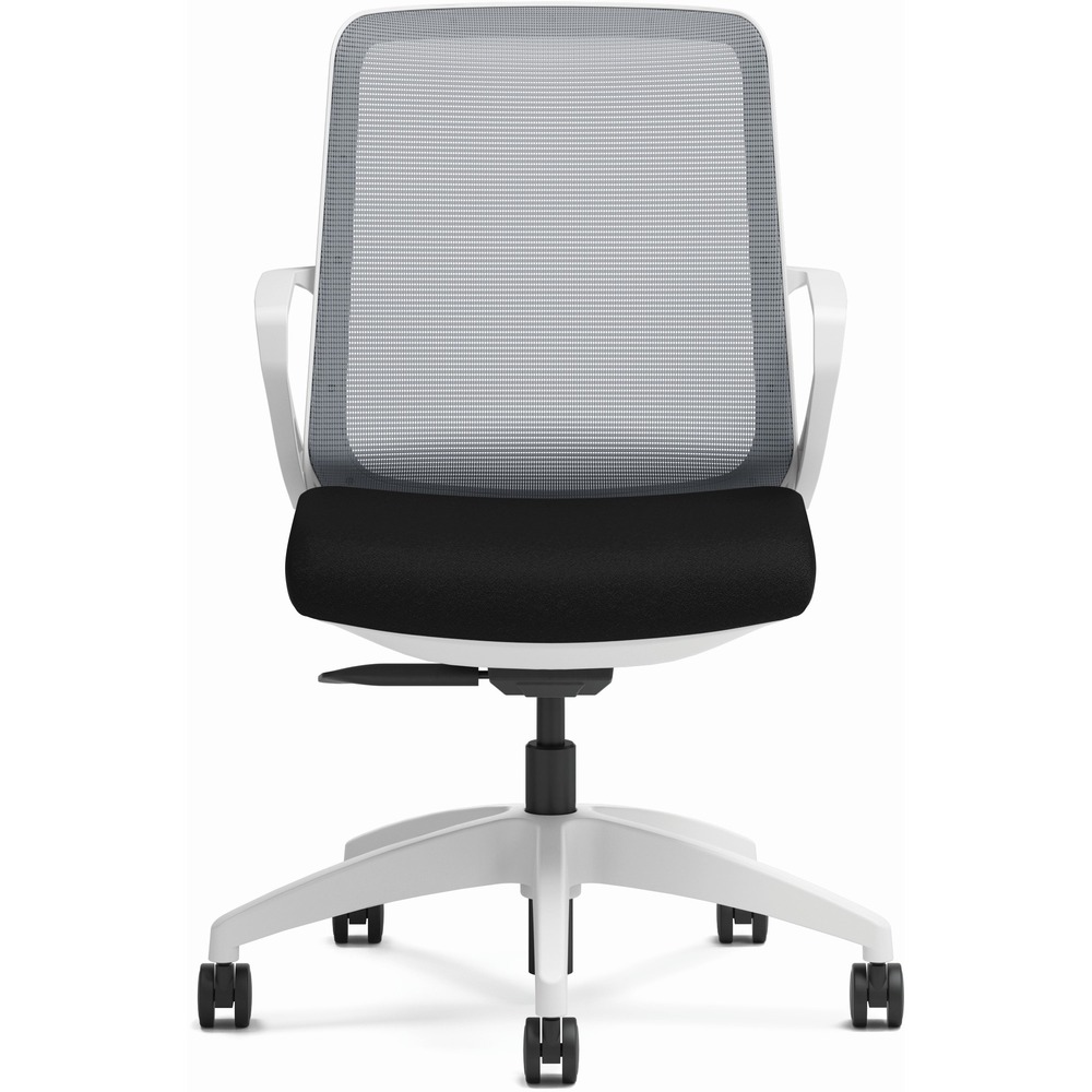 HONCLQIFCU10DW - Part of the Cliq Collection that brings people together for collaborative effort, this Light Task Chair is designed with a weight-activated control that responds to your body and its movements. It provides instant comfort without a lot of adjustments. Weight-activated control automatically adjusts tension as you recline, eliminating the need to adjust for different users. It's light-scaled for a modern look that's also easy to maneuver around wherever the group discussion takes you. Four-way stretch mesh flexes in every direction to move dynamically with you. Functions include pneumatic seat-height adjustment from 17" to 22" , 360-degree swivel, synchro-tilt and tilt lock. Chair includes a breathable mesh back in Fog, cushioned seat in black fabric and Designer White frame with five casters for easy mobility. Seat measures 19-1/4" x 17". Back size is 19-1/4" x 21". Weight capacity is 300 lb. More from the Manufacturer
