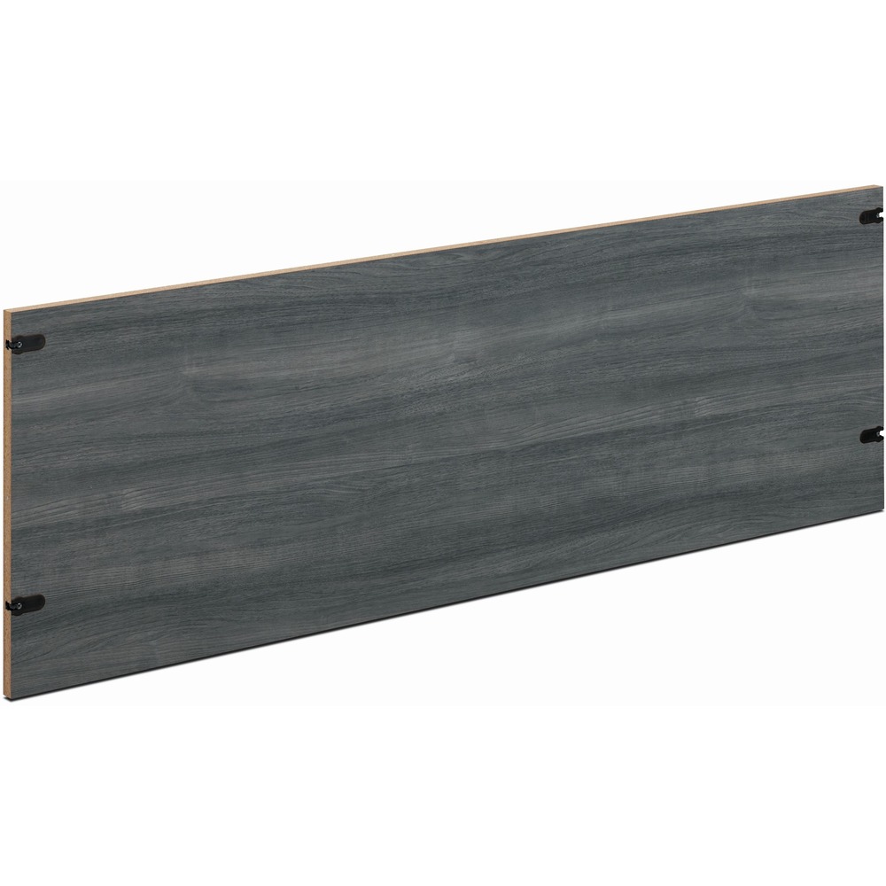 HON105854LS1 - Nontackable back enclosure attaches to HON10500 Series 60" wide Stack-on Storage for a more elegant look and support for items that need to rest near the back of your worksurface. This series offers well-built, cost-effective wood furniture for a growing business. Back enclosure is made with laminate that matches your hutch. Durable, easy-care, thermal-fused laminate resists scratches and stains. Using the back enclosure still allows efficient cable management. When connected to the stack-on storage unit, the back enclosure features a full-width, 1-1/8" slot at the bottom for routing cords and reaching wall electrical outlets. All furniture units are sold separately. Furniture is certified by SCS to be in compliance with specific, indoor, air-quality emission requirements and meets or exceeds ANSI/BIFMA and ISTA performance standards.