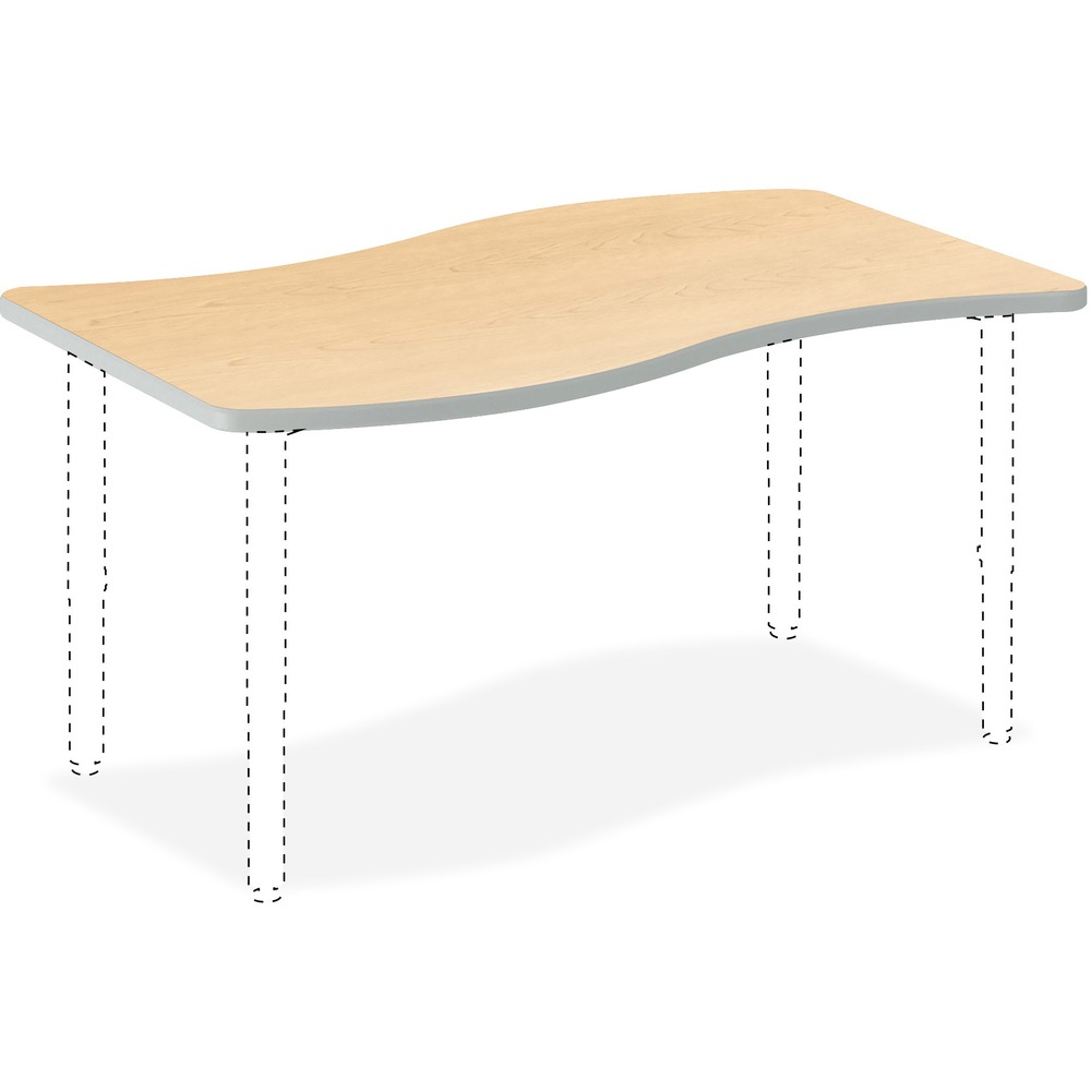 HONSW3054ENDK - This tabletop shaped like a ribbon is part of the HON Build Series that includes flexible tables for working, learning, sharing and training. From open areas and training rooms to collaborative spaces between, Build meets your needs on your terms and creates the foundation for a more productive workplace. The ribbon tabletop is one of the unique, interchangeable Build tabletop shapes that easily move to create single or multiple user configurations. You can join multiple ribbon tops for a large table or mix it with half-round, rectangular tabletops and tabletops shaped like a wisp (all sold separately). 1-1/8" thick worksurface is made of solid-core particleboard covered with thermal-fused, Natural Maple laminate that is abrasion-resistant and scratch-resistant. The height-adjustable metal legs with a platinum finish are sold separately and adjust from 25" to 34" to accommodate any size user. Bracket welded to leg allows easy installation.