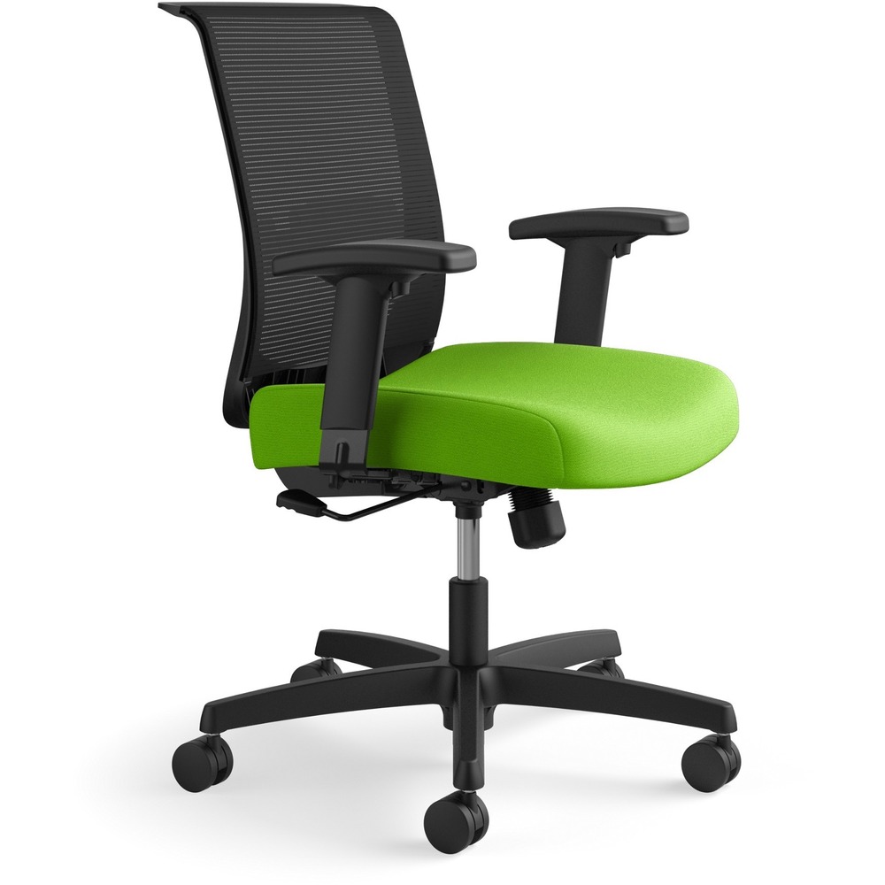 HONCMZ1ACU84 - Convergence is the ideal chair for any office - a one-seat solution that can do it all. Intuitive, adjustable lumbar support provides lasting comfort during long workdays. It puts just the right amount of pressure on the lower back. With a clean, modern finish, the breathable mesh back panel in black flexes and responds to your movements. Swivel-tilt control lets you recline comfortably. The 3" thick seat cushion takes the stress off the lower body throughout the day. Arms adjust in height and width to put the support right where you need it. Other functions include pneumatic seat-height adjustment from 15-3/4" to 20" , swivel and tilt lock. Easily move from workstations to conference rooms using the integrated, full-width handle across the top. Durable frame with a 275 lb. capacity sits atop a sturdy, five-star base equipped with hard casters that move effortlessly on any surface. Seat in Pear fabric upholstery measures 20" wide x 19" deep. Back size is 18" wide x 22" high. More from the Manufacturer