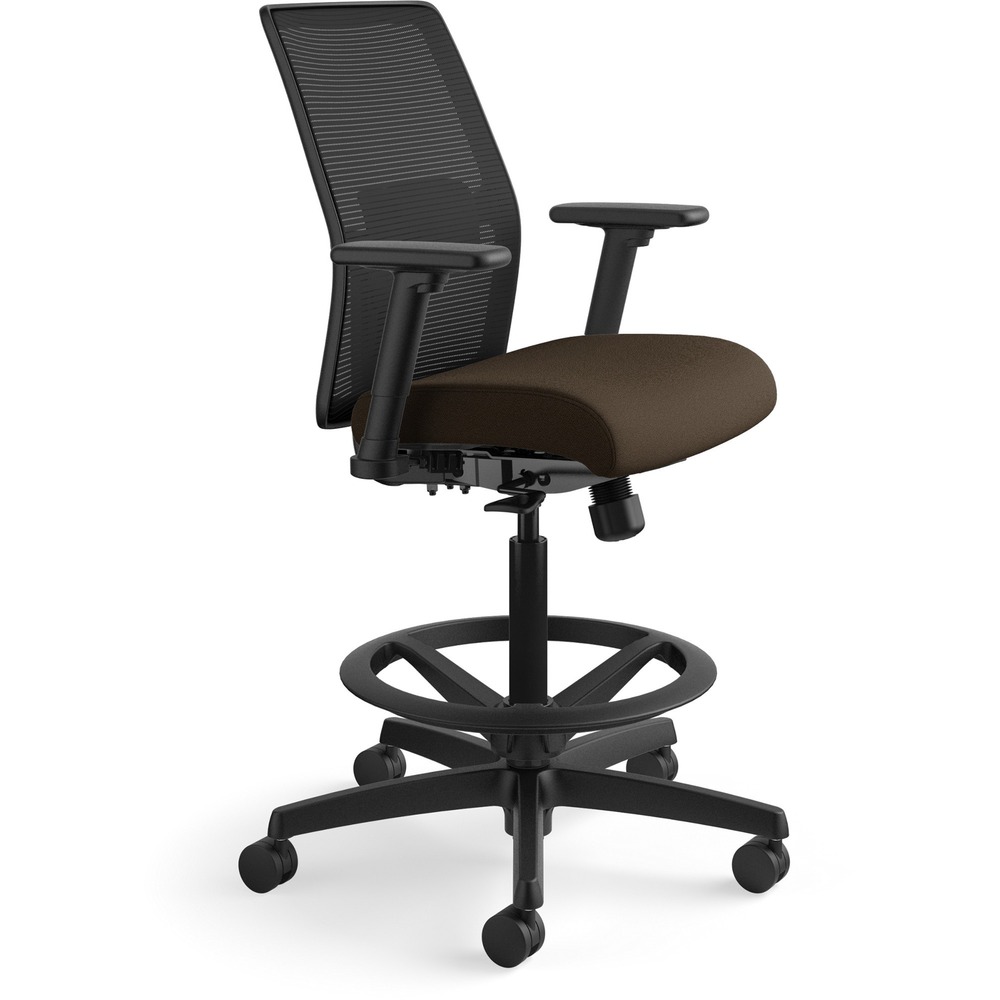 HONI2S1AMLC49T - Get in sync with both your body and your work environment using this Ignition mesh-back task stool. Perfect for sit-to-stand worksurfaces, it brings you closer to your work and closer to the perfect seating solution. Limited, synchro-tilt control mechanism allows you to put yourself in any posture. Breathable, four-way stretch mesh back increases both airflow and support. Adjustable lumbar support customizes your lower back comfort. Other functions include 360-degree swivel, pneumatic seat-height adjustment from 23" to 32" , tilt tension and tilt lock. Contoured seat cushion with fabric upholstery gives workstation warriors all-day comfort. Height-adjustable and width-adjustable arms create a custom fit. Hard casters on the five-star base roll quietly and effortlessly. This low-back stool offers a higher degree of comfort and is designed to fit anyone and any space. Mesh back and frame are black. Seat fabric is Espresso. Weight capacity is 300 lb. More from the Manufacturer