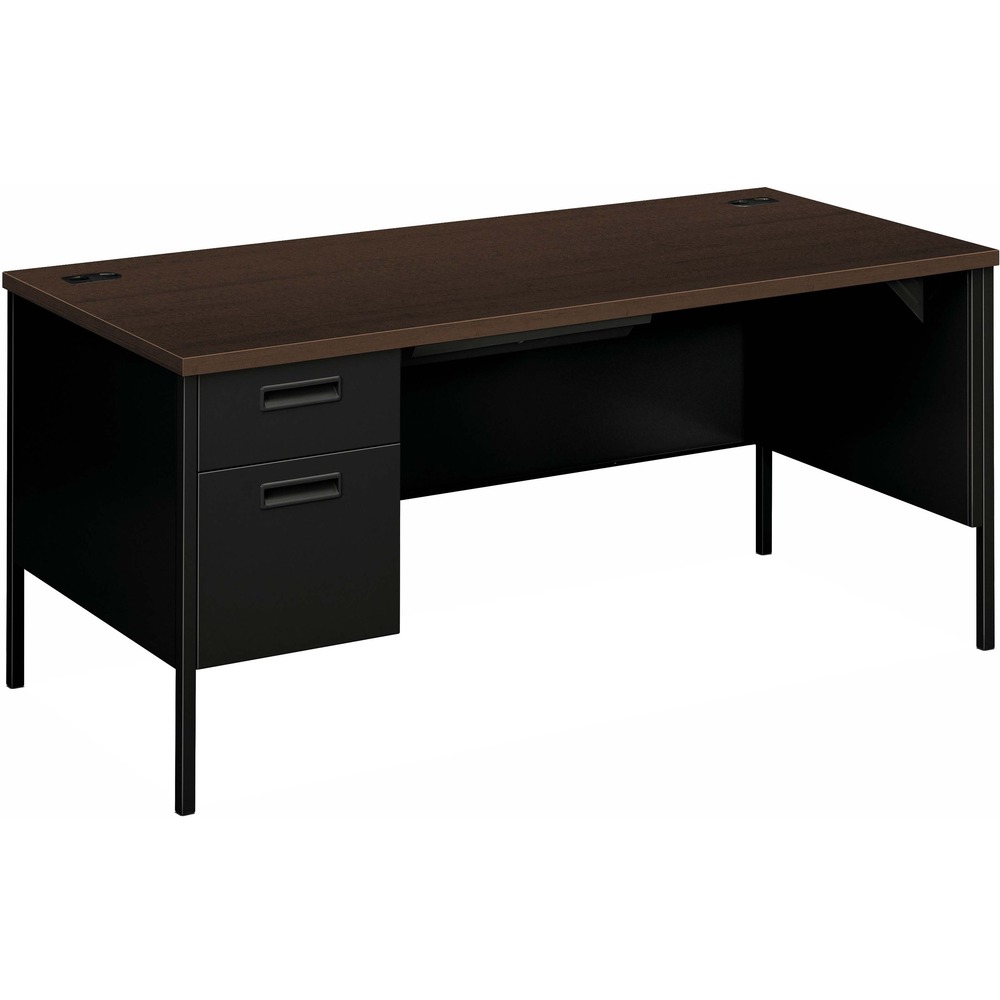 HONP3266LMOP - This desk with a left pedestal is part of the Metro Classic Series, a forward-thinking flashback that marries 1960s styling with today's technology and offers excellent performance with best-in-class construction, easy-care laminate tops, built-in wire management and more. With tubular steel legs painted to match the desk body, Metro Classic gives you a clean look from top to bottom. Pedestal features Tru-Fit mitered drawer fronts for precision alignment when closed. Contract-grade, multi-ply laminate stands up to scratches, spills, stains and boiling liquids. Recessed, plastic drawer handles are color-matched to the HON core paint color. The reinforced, double "O" frame for an inner structure keeps desk solid and sturdy for years of use. All drawers lock by securing the center drawer; lock core can be changed as security needs require. High-sided file drawer accepts hanging files without hangrails. Box drawer is equipped with 3/4-extension, steel ball-bearing suspensions.