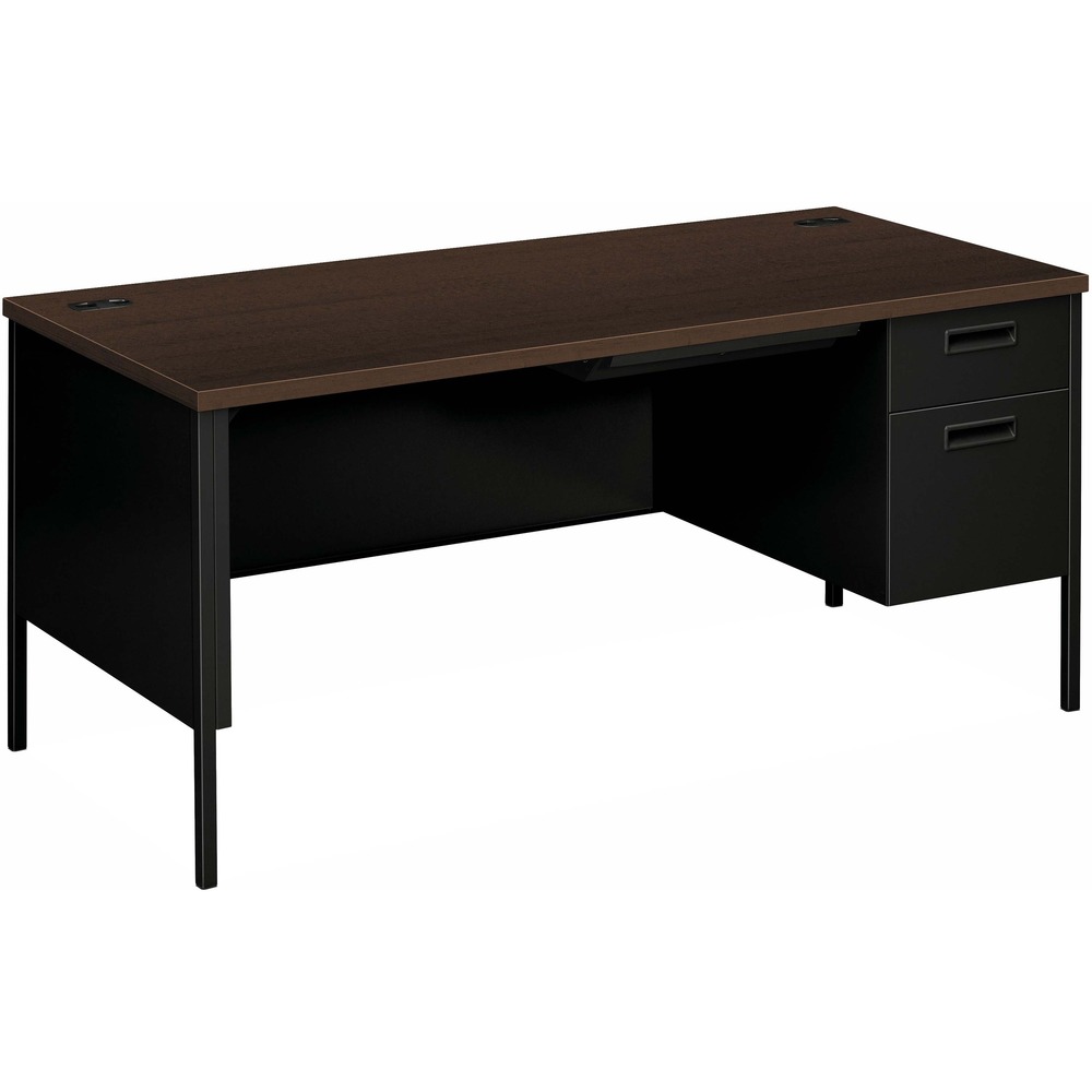 HONP3265RMOP - This desk with a right pedestal is part of the Metro Classic Series, a forward-thinking flashback that marries 1960s styling with today's technology and offers excellent performance with best-in-class construction, easy-care laminate tops, built-in wire management and more. With tubular steel legs painted to match the desk body, Metro Classic gives you a clean look from top to bottom. Pedestal features Tru-Fit mitered drawer fronts for precision alignment when closed. Contract-grade, multi-ply laminate stands up to scratches, spills, stains and boiling liquids. Recessed, plastic drawer handles are color-matched to the HON core paint color. The reinforced, double "O" frame for an inner structure keeps desk solid and sturdy for years of use. All drawers lock by securing the center drawer; lock core can be changed as security needs require. High-sided file drawer accepts hanging files without hangrails. Box drawer is equipped with 3/4-extension, steel ball-bearing suspensions.