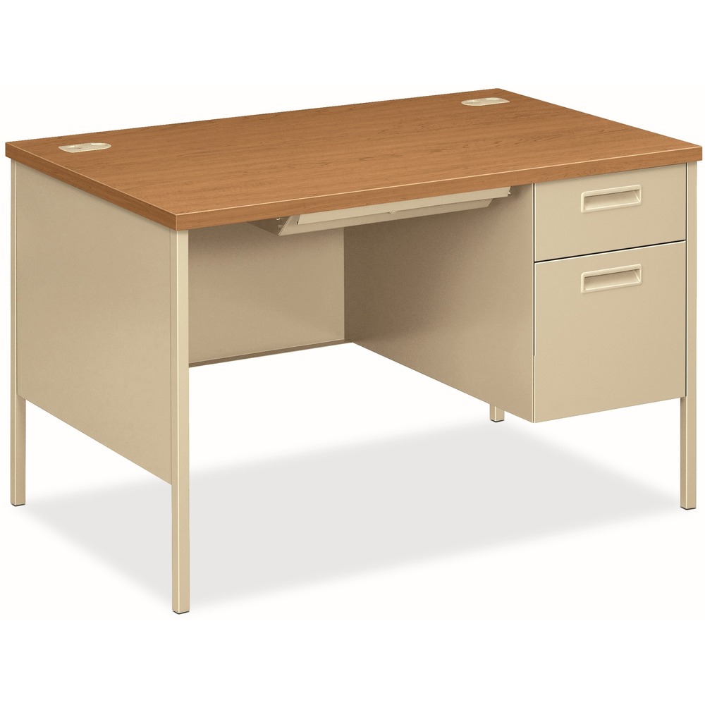 HONP3251RCL - This desk with a right pedestal is part of the Metro Classic Series, a forward-thinking flashback that marries 1960s styling with today's technology and offers excellent performance with best-in-class construction, easy-care laminate tops, built-in wire management and more. With tubular steel legs painted to match the desk body, Metro Classic gives you a clean look from top to bottom. Pedestal features Tru-Fit mitered drawer fronts for precision alignment when closed. Contract-grade, multi-ply laminate stands up to scratches, spills, stains and boiling liquids. Recessed, plastic drawer handles are color-matched to the HON core paint color. The reinforced, double "O" frame for an inner structure keeps desk solid and sturdy for years of use. All drawers lock by securing the center drawer; lock core can be changed as security needs require. High-sided file drawer accepts hanging files without hangrails. Box drawer is equipped with 3/4-extension, steel ball-bearing suspensions.