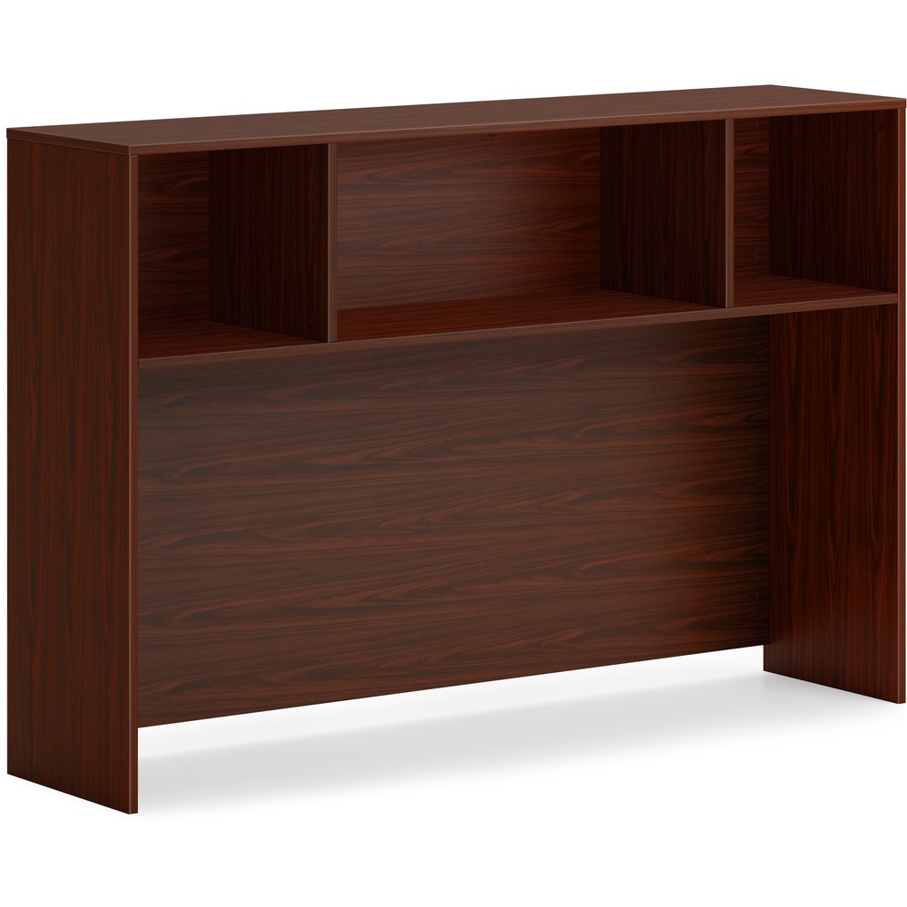 HONLDH60LT1 - This 60" wide desk hutch is part of the HON Mod Desk Collection that delivers simplicity and adaptability to enhance your productivity. The contemporary design feels perfectly at home in either a private office or an open floor plan. Add the Mod desk hutch to a variety of Mod desks or credenzas to create more storage without increasing the footprint. Desk hutch mounts easily. Add optional Mod laminate doors (sold separately) to help secure the contents and guard your privacy. Durable, Traditional Mahogany laminate is scratch-resistant, spill-resistant and stain-resistant. Traditional Mahogany matches other Mod elements (sold separately) so you can create an office suite to fit your needs. More from the Manufacturer