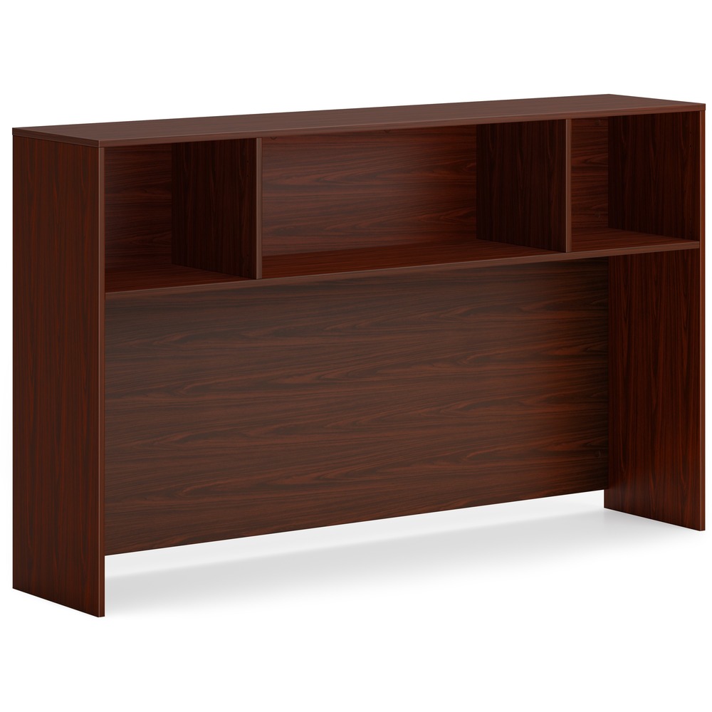 HONLDH66LT1 - This 66" wide desk hutch is part of the HON Mod Desk Collection that delivers simplicity and adaptability to enhance your productivity. The contemporary design feels perfectly at home in either a private office or an open floor plan. Add the Mod desk hutch to a variety of Mod desks or credenzas to create more storage without increasing the footprint. Desk hutch mounts easily. Add optional Mod laminate doors (sold separately) to help secure the contents and guard your privacy. Durable, Traditional Mahogany laminate is scratch-resistant, spill-resistant and stain-resistant. Traditional Mahogany matches other Mod elements (sold separately) so you can create an office suite to fit your needs. More from the Manufacturer