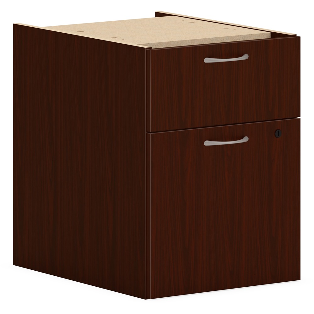 HONPLPHBFLT1 - This 15" wide hanging pedestal is part of the HON Mod Desk Collection that delivers simplicity and adaptability to enhance your productivity. The contemporary design feels perfectly at home in either a private office or an open floor plan. Hanging pedestal increases the storage capacity of your Mod workstation. One box drawer holds office supplies and personal items, and one file drawer organizes paperwork. File drawer is equipped with standard hangrails to hold either letter-size or legal-size hanging files. Drawers open fully to give easy access to all contents. Steel ball-bearing, drawer suspensions operate easily and quietly. Durable, Traditional Mahogany laminate is scratch-resistant, spill-resistant and stain-resistant. Traditional Mahogany matches other Mod elements (sold separately) so you can create an office suite to fit your needs. More from the Manufacturer