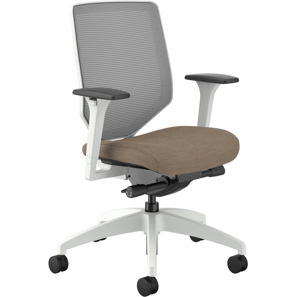 HONSVTM2FCP22DW - Solve is the single seating solution that helps a variety of users achieve optimal comfort. This Solve Mid-back Task Chair looks brilliant in Designer White and feels even better with its advanced synchro-tilt recline control that offers a full range of reclining positions. Arms adjust in height and width to put upper body support right where it's needed most. Other functions include pneumatic seat-height adjustment from 17-1/2" to 22-1/2" , 360-degree swivel, tilt tension and tilt lock. Four-way stretch mesh back flexes and stretches to gently cradle the spine. Waterfall seat edge encourages leg circulation. Mesh color is Fog while the seat fabric color is Putty. Designer White frame brings a unique look to the work space. Seat measures 19" wide x 19-1/4" deep. Back size is 18-1/4" wide x 21-1/2" back. Weight capacity is 300 lb. More from the Manufacturer