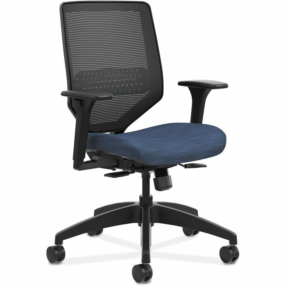 HONSVM1ALC90TK - Solve is the single seating solution that helps a variety of users achieve optimal comfort. Its flexibility allows everyone to customize their comfort and move more freely and naturally in workstations, collaborative environments, meeting rooms and more. This Solve mid-back task chair features a responsive, ilira-stretch mesh back to provide all-day comfort and support. Synchronized seat and back provide proper balance, alignment and lumbar support and can be adjusted with a single lever. Synchro-tilt mechanism reclines the back at a higher ratio than the seat for proper back alignment. Seat glides forward when the back flexes to provide a more natural posture. Adjustable-height arms move up and down for shoulder and upper body support. Functions also include 360-degree swivel, pneumatic seat-height adjustment from 18" to 23" , tilt tension and upright tilt lock. Waterfall seat edge promotes better leg circulation. Weight capacity is 300 lb. More from the Manufacturer