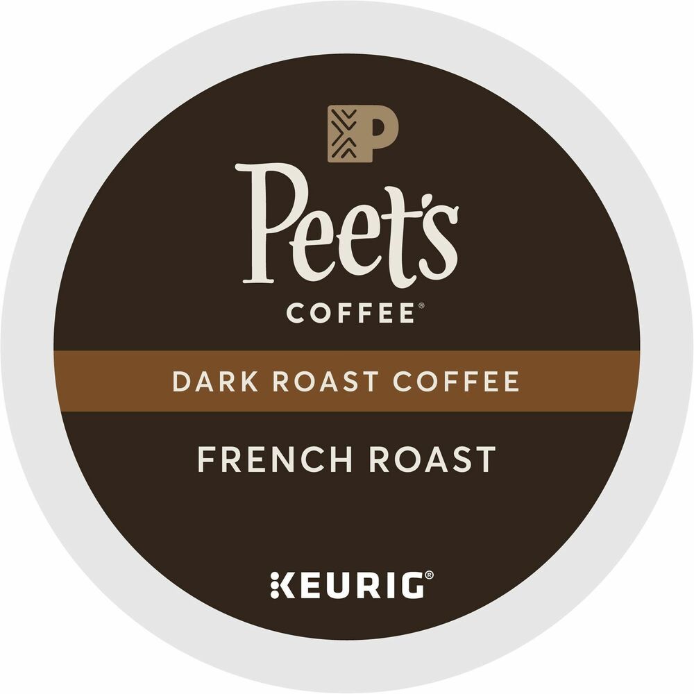 GMT2405 - As Peet's Coffee's darkest roast, this French Roast delivers a powerful, smoky taste and pleasant bite. Rich coffee character with the taste of burnt caramel comes from a longer, hotter roast, which not all beans can handle. Peet's team selects the finest beans and hand-roasts them in small batches for rich, distinctive flavor. This dark roast is made with 100 percent Arabica beans. Caffeinated coffee comes in airtight, recyclable K-Cups for single-cup brewing systems. K-Cups are easy to use. Simply shake and insert into your Keurig coffee brewer for a delicious cup of coffee.
