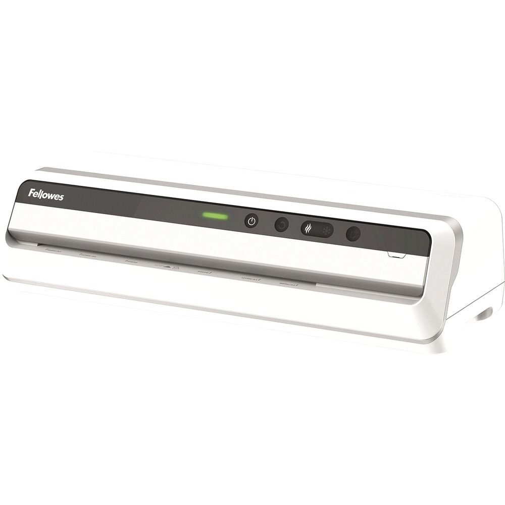 FEL5746301 - With ultra-rapid laminating speeds across all mil settings, Jupiter 125 Large Office Laminator laminates hot and cold pouches up to 55" per minute. InstaHeat technology delivers a rapid, 60-second warm-up with InstaHeat technology. AutoSense system detects pouch thickness and self-adjusts to the optimal laminating setting. Laminate hot pouches up to 10 mil thick. The 100 percent Jam Proof laminating system also features advanced pouch-tracking technology, light guides and extra-large exit tray for perfect pouch guidance from start to finish. Clean Alert System provides jam-free, high-quality results and extended laminator life. Auto shutoff saves energy and prevents overheating when not in use. Robust, six-roller system produces superior lamination quality. Laminator includes 5' cord and an ImageLast Jam-Free Pouch Kit with 10 letter pouches (3 mil) and one Cleaning Sheet. More from the Manufacturer